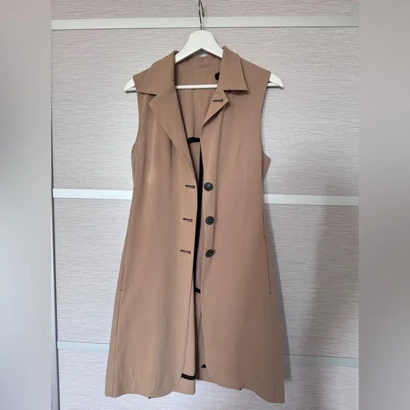 AVTANDIL 2 in 1 Trench Coat In Beige Sz. S - Picture 5 of 16